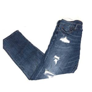 Aeropostale Blue front ripped jeans